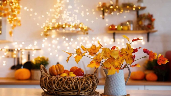 Modern outdoor fall decor