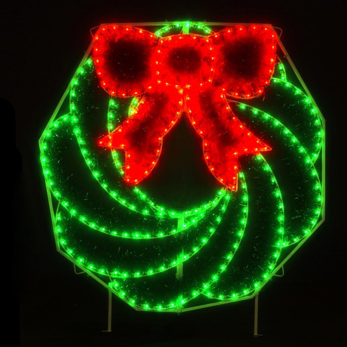 Led outdoor holiday decor