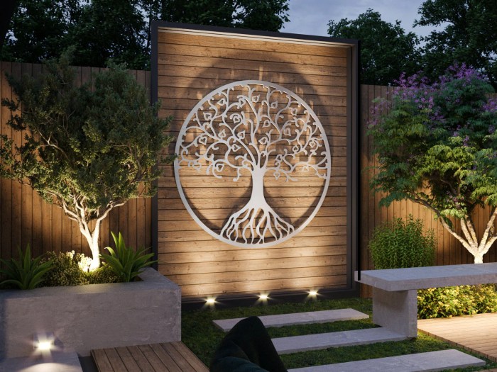 Garden wall decor outdoor