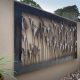 Large metal outdoor wall decor