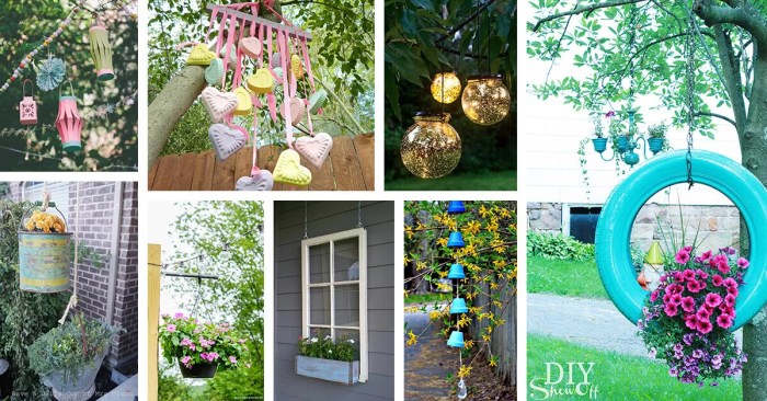 Colorful outdoor hanging decor