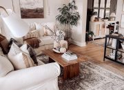 Brown sitting room decor