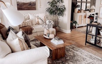 Brown sitting room decor