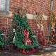 Outdoor retro christmas decor